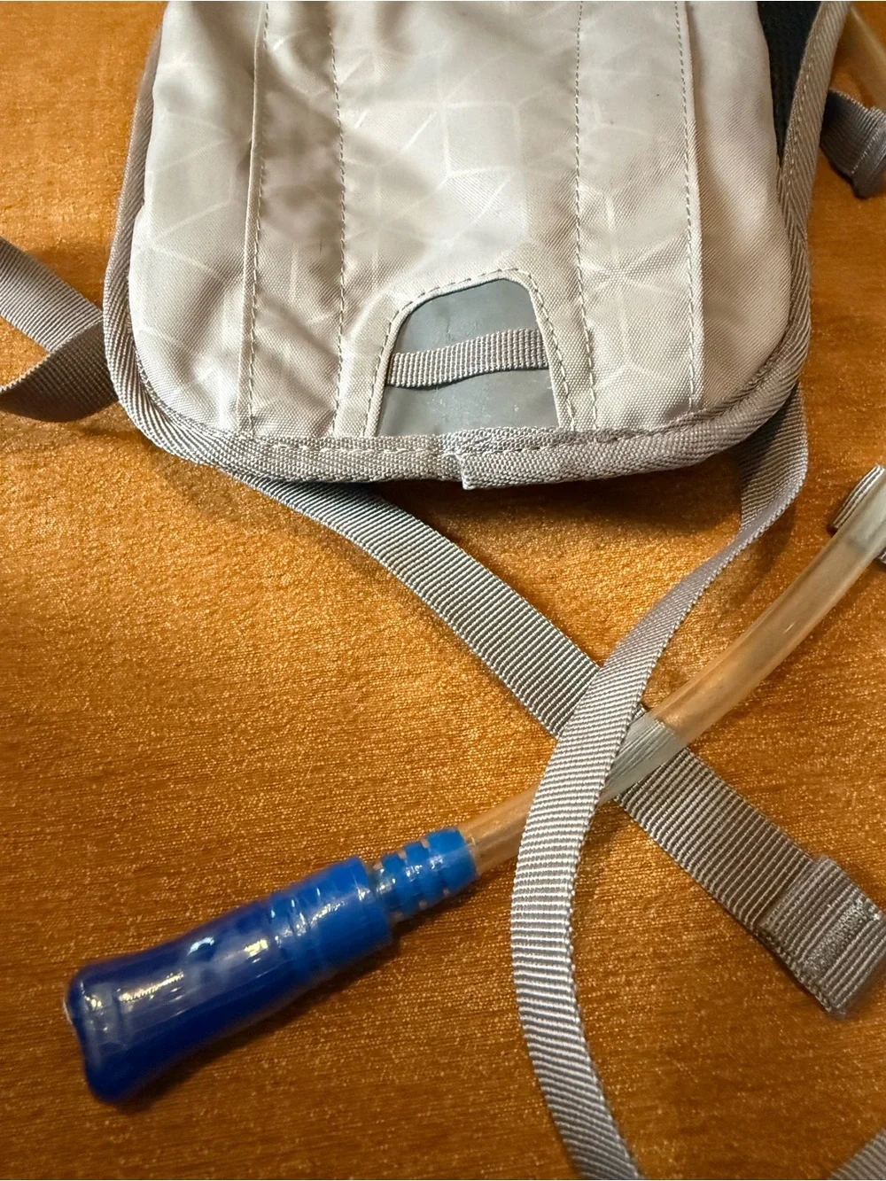 Ozark Trail Hydration Pack - Tan and Gray sealed mouthpiece NWOT hiking running